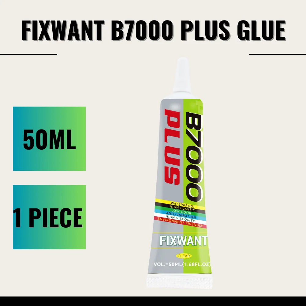 B-7000 Universal Glass Plastic DIY Adhesive With Precision Applicator B7000 PLUS Upgraded Transparent Phone Screen Repair Glue