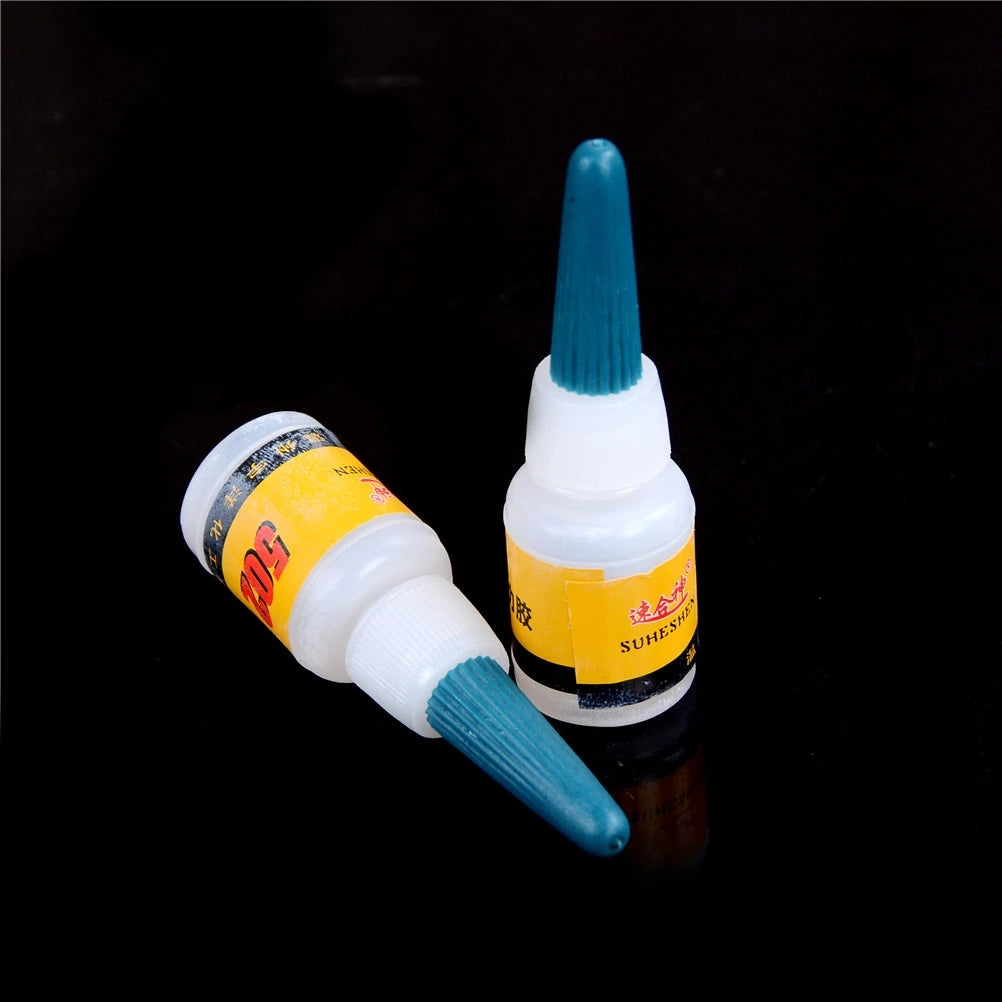 2Pcs Quick-drying Super Strong 502 Super Glue 5g Instant Cyanoacrylate Adhesive Strong Bond Fast Crafts Repair for Home Office