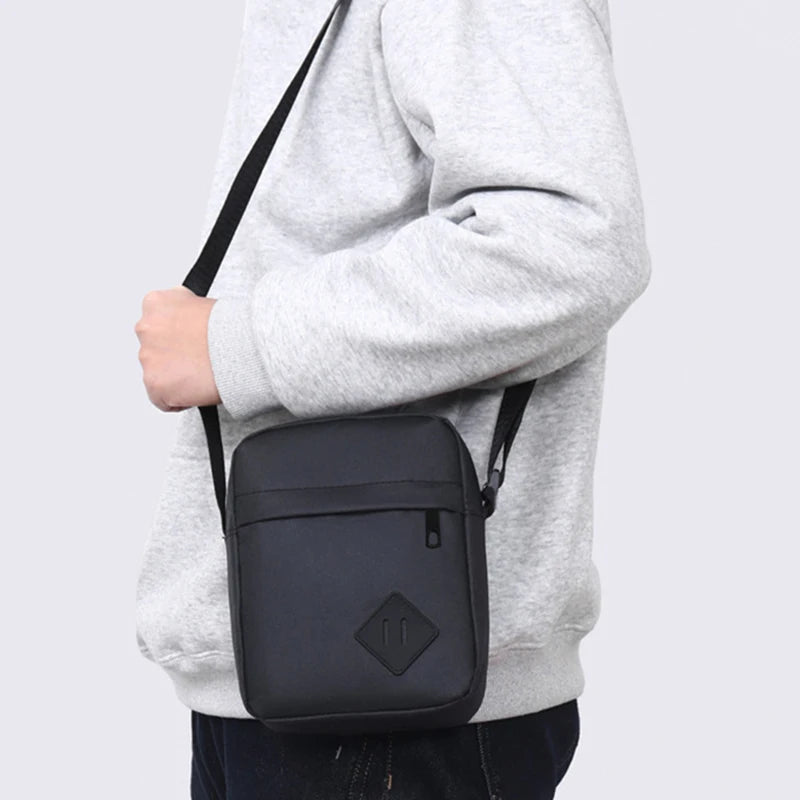 Everyday Versatile Oxford Shoulder Bag Trendy Compact Crossbody, Comfort Strap for Men’s All Casual Daily Occasions