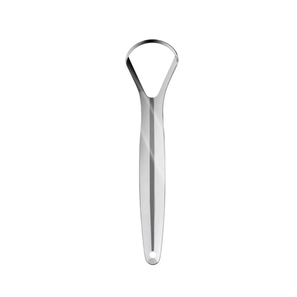1/2/3/5/10Pcs Portable Single Layer Tongue Scraper Reusable Stainless Steel Oral Mouth Brush Tongue Scraper Fresh Breath Maker
