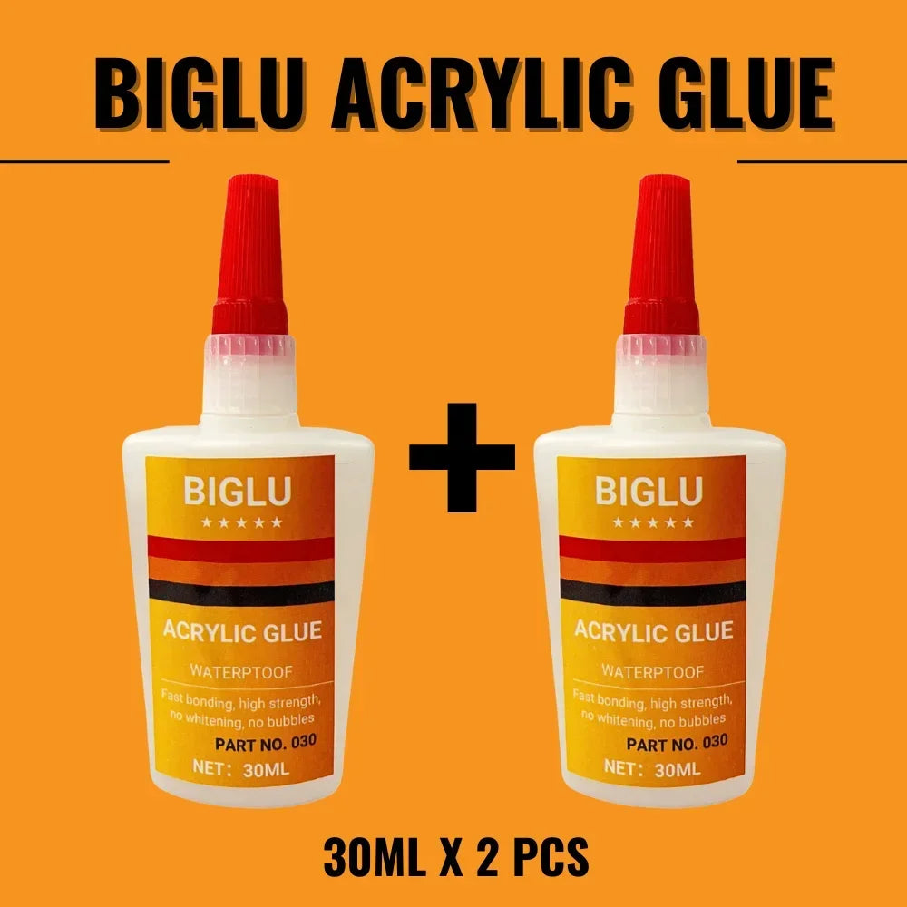 Transparent Liquid Instant Glue for Acrylic Organic Glass PMMA Board PC 30 Seconds Quick Bonding Waterproof Adhesive