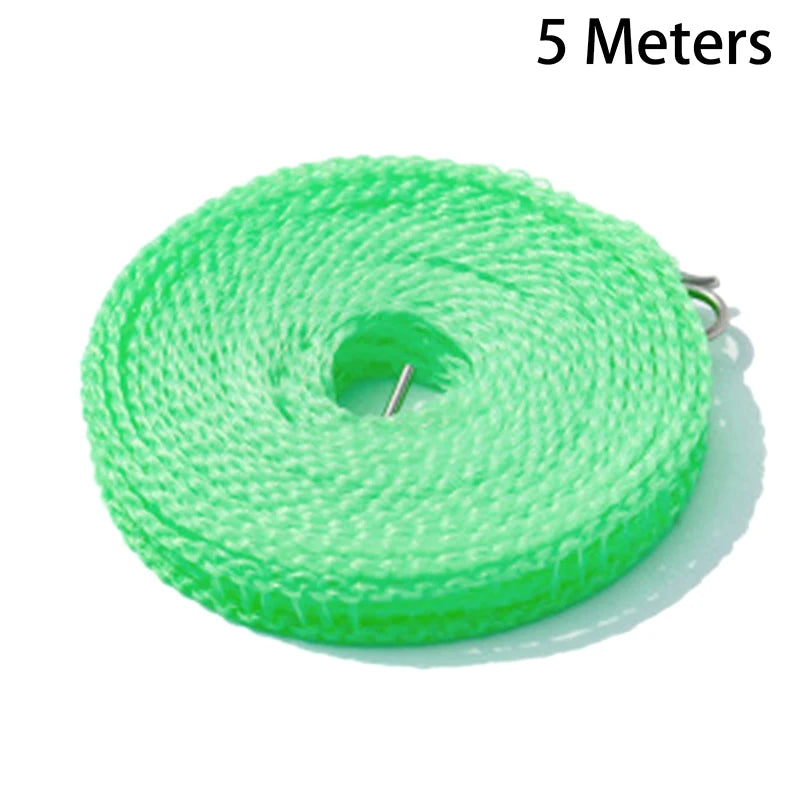 【ST】5/10M Portable Clothesline Anti-skid Windproof Outdoor Travel Hanging Clothes Line Laundry Drying Clothes Horse Rope