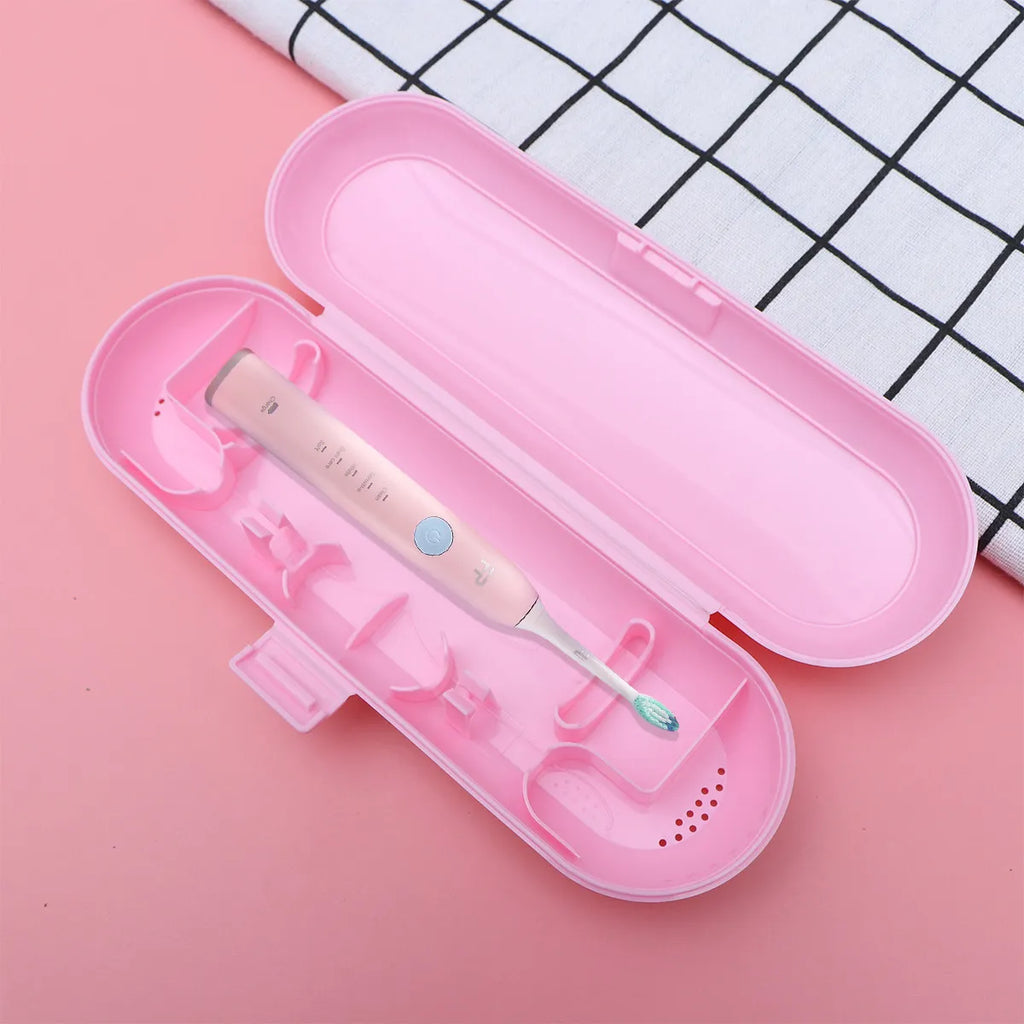 2Pcs Premium Electric Toothbrush Holder Box Compact Travel Case for Electric Toothbrush Head and Handle Eco Friendly PP Material