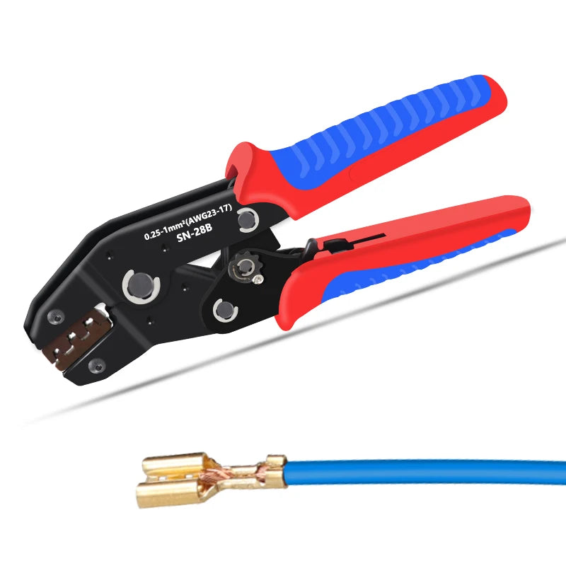 DuPont crimping tool pliers SN-28B terminal clamp crimper (0.25-1mm ²) AWG23-17 Terminal Clamping Tool Pliers Wire Hand Tool