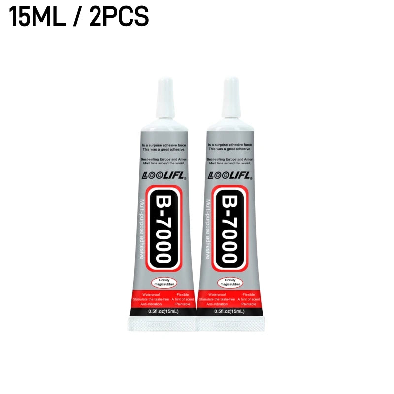 B-7000 Jewelry Glue, Multi-Function B-7000 Super Adhesive Glues for Rhinestones Crafts, Clothes Shoes, Fabric, Jewelry Making.