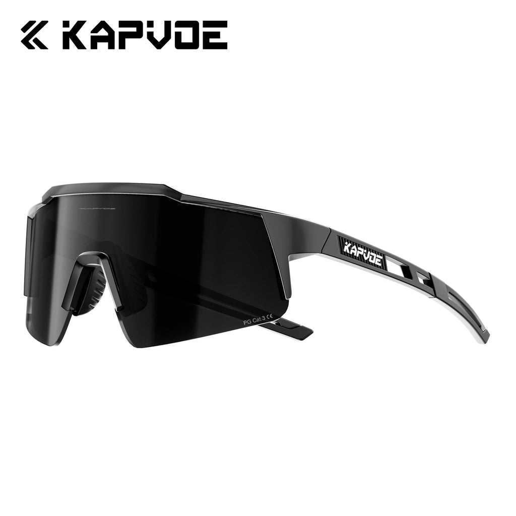 KAPVOE UV400 HD Polarized Hiking Sunglasses Sun Protection Outdoor Sports Glasses Cycling Driving and Climbing MTB Sunglasses