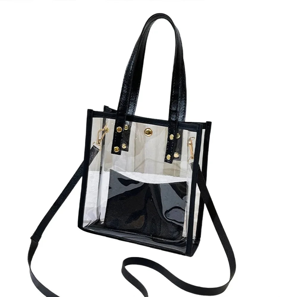 Fashion PVC Jelly Handbag Lightweight with Small Bags Crossbody Bags Waterproof Shoulder Bag Women