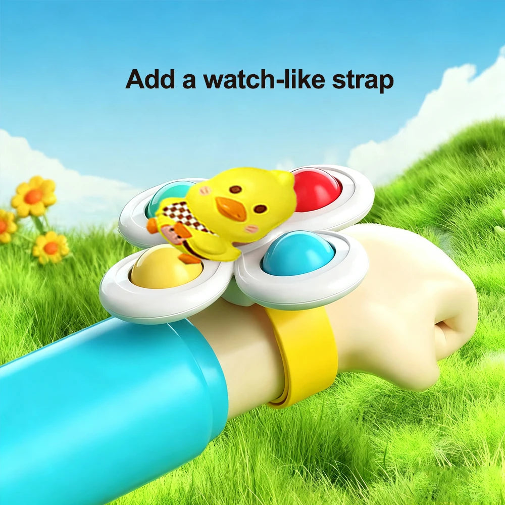 Suction Cup Spinner Toy Baby Bath Funny Game Educational Toy For Children Infant Sensory Stress Reliever Christmas Gifts for Kid