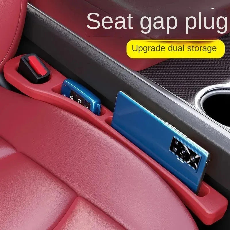 Fit for 2PCS Car Seat Gap Filler Between Seats Console Organizer Seat Crevice Storage Box Bag Decoration Interior Auto