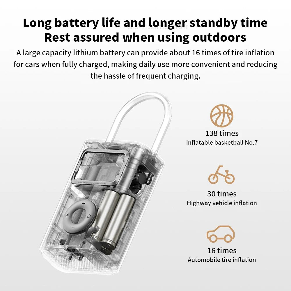 New MIJIA Air Pump 2 Pro Portable Electric Air Compressor Mi Inflatable Treasure 150psi High Pressure Motorcycle Car Soccer