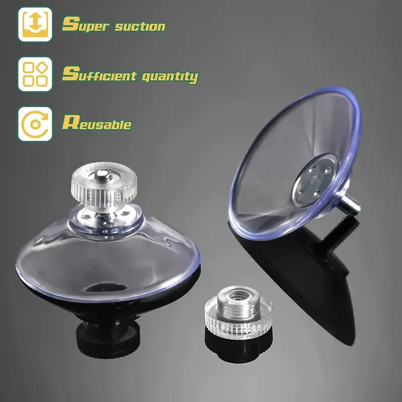 5/10/20/30pcs Suction Cups Hook with Screw Clear PVC Sucker Pads Hook Strong Adhesive Windows Glass Suction Cup Holder Hook