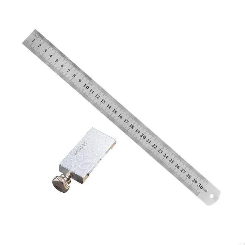 Y51B Accurate Measuring Marking Gauge Carpenter Scribing Ruler 15/20/30/40cm Aluminum Carpentry Square Woodworking Tool