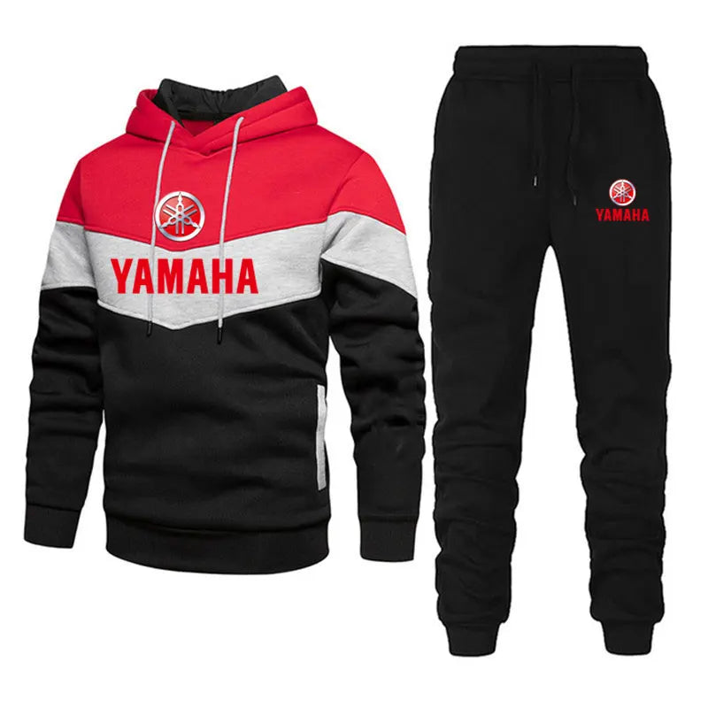 Yamaha logo printed men's casual sport jacket with hood for outdoor cycling and racing enthusiasts, suitable for spring clothing