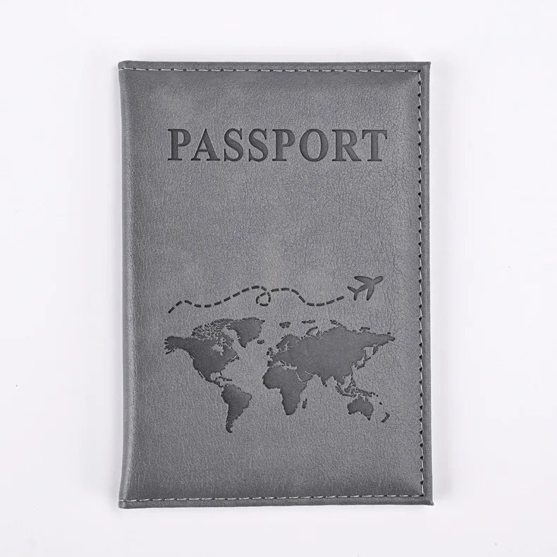 Women Men Letter Lover Passport Cover Men Women Travel Passport Case Leather Cute Passport Wallet Purse Girl Card Holder