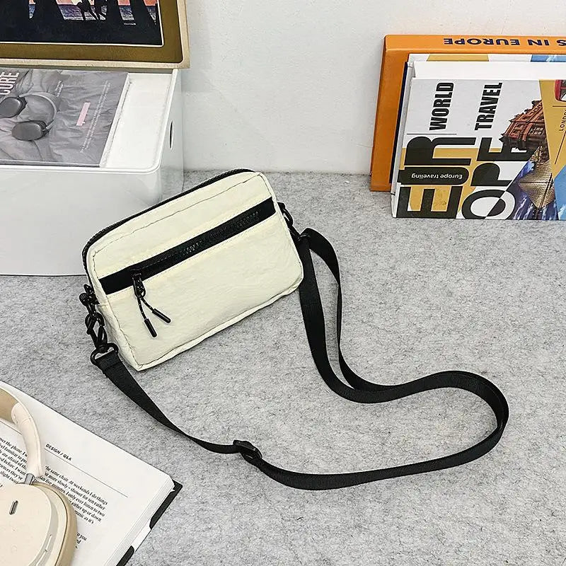 【A31】New Niche Crossbody Bag Mini Mobile Phone Bag Daily Travel Cycling Bag For Match Outdoor Casual Tissue Coin Purse