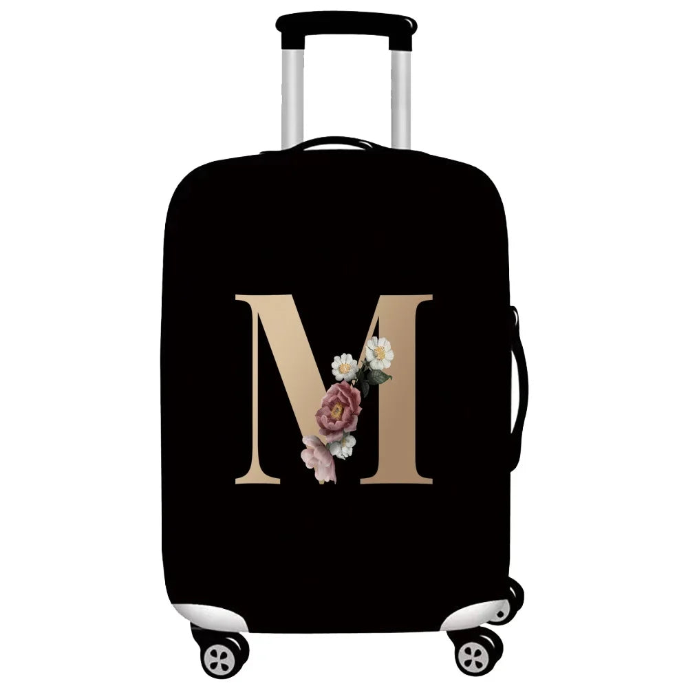 Luggage Protective Cover Travel Accessories Suitcase Dust Wear-resistant Gold Letter Series Protective Case 2026 Fashion