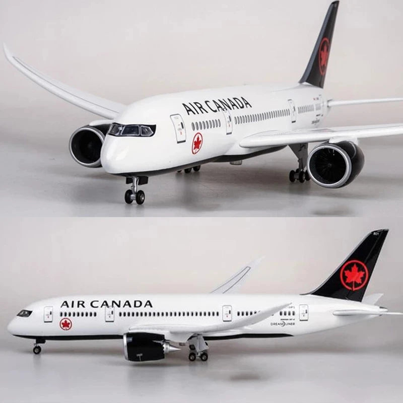 New 1/157 Scale Airplane Toys For Child Airplane Air Canada B787 Airline Aircraft Model Diecast Resin Plane Collection Display