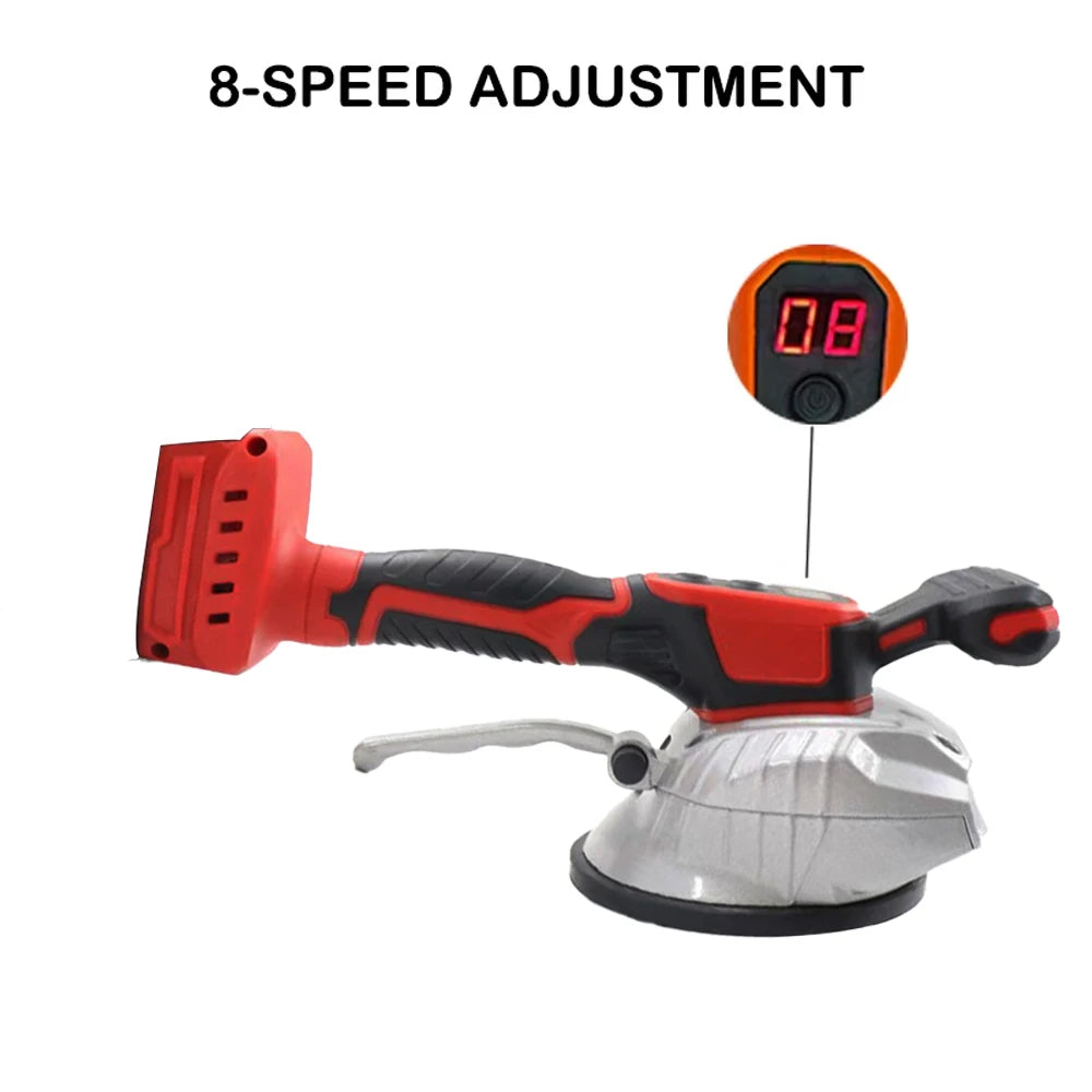 VILASTING Tile Tiling Machine High Loading Capacity Wall Floor Tile Laying Vibrating Tool 8 Gears Fit Milwaukee 18V Battery Pin