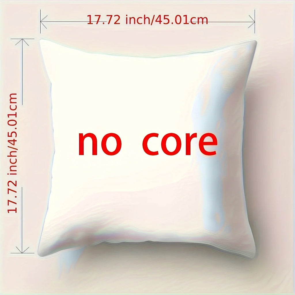 4-piece art-themed pillowcase set, perfect for home and sofa decor (insert not included).