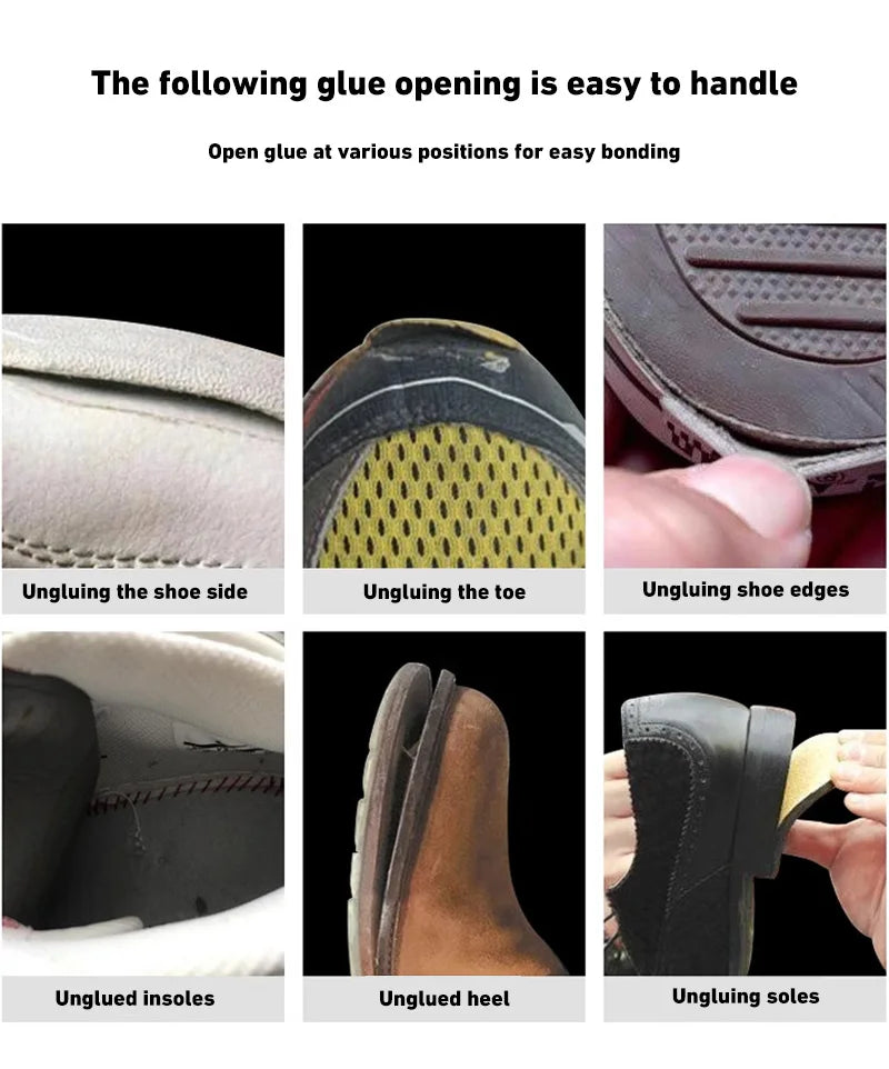 Strong Shoe Glue 60ml Waterproof Shoe Adhesive Fast Dry for Repair Sneaker Boot Fix Transparent Soft Resin DIY Craft Repair Glue