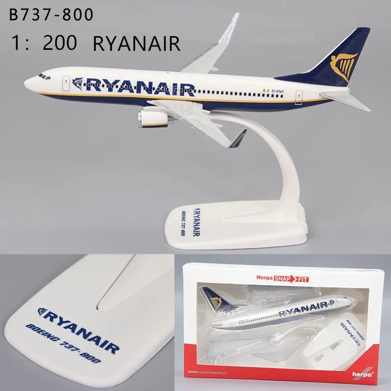 1:200 Model /Lufthansa /TUIB737 /ETHIOPIAN/QATAR/IBERIA/Emirates /RYANAIR Air Airline Aircraft Assembly Plane Airplanes Display