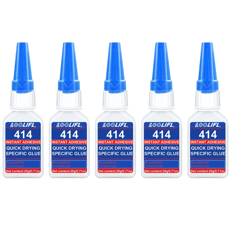 New 414 strong glue, 10 seconds bonding, waterproof, odorless, suitable for plastic, wood, metal, ceramics. Widely used.