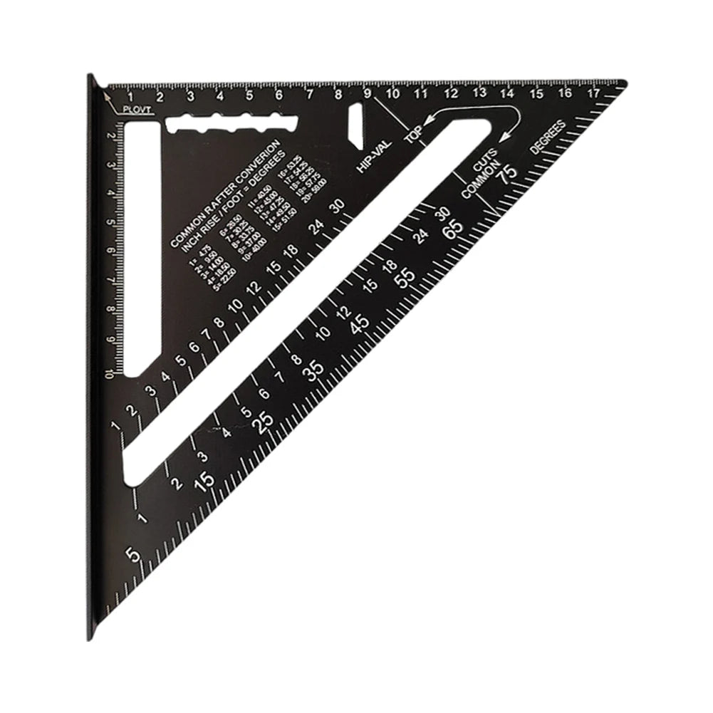 7/12 Inch Triangle Ruler High Precision Speed Square Angle Protractor 90° Triangle Carpenter Square Ruler Carpenter Tools