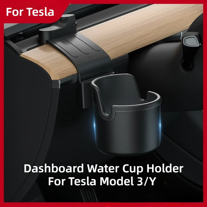 For Tesla Model Y Juniper 19-26 Model 3 Highland 19-26 Instrument Panel Water Cup Holder Car Dashboard Tidying Phone Holder