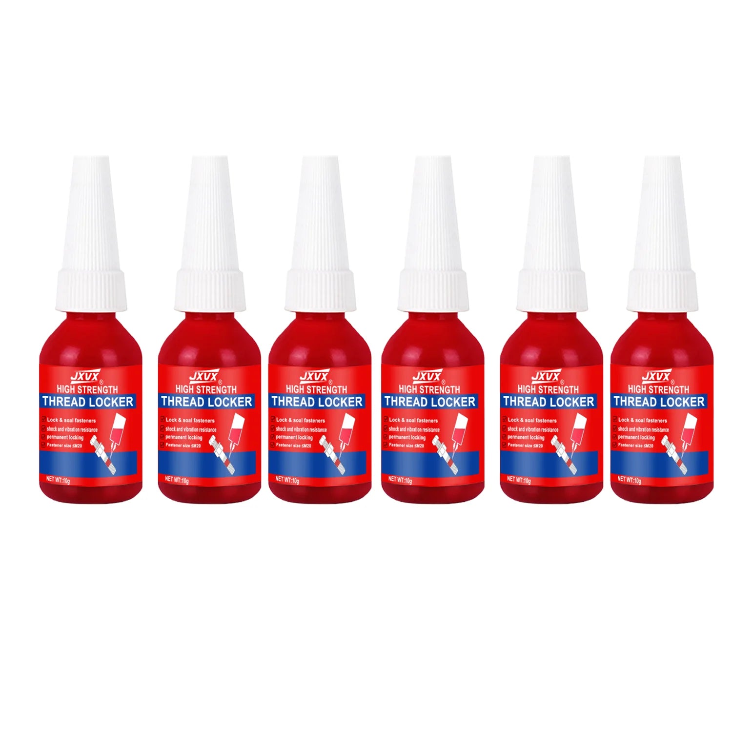 10PCS 10mL 271red Thread Locker Nuts-Bolts Locker Screw Adhesive Lock Tight Seal Fasteners Anaerobic Curing Metal Glue Rustproof