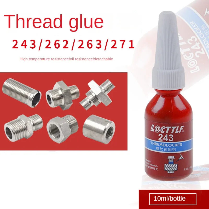 243 Screw Fastening Adhesive High Strength 271 Anti-loosening Glue Metal Thread Sealing Agent 242 Anaerobic Glue 10ml