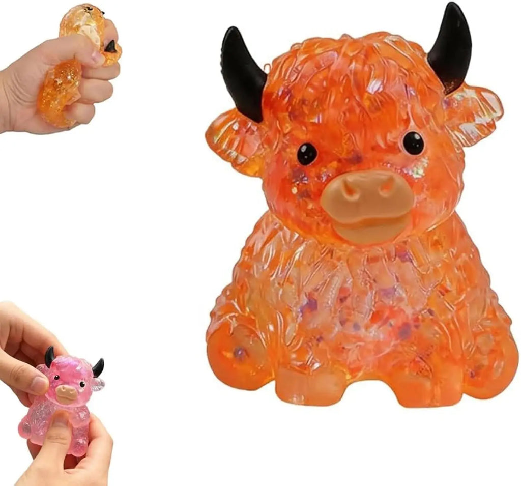 Cute Cow Squishy Fidget Toy Soft Cow Toy Small Cute Animal Anti Stress Decompressions Vent Squeeze Toy