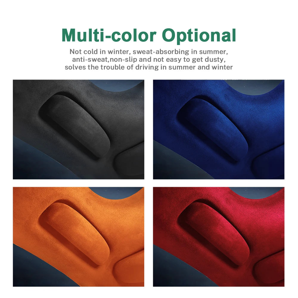 Italian Premium Suede For Porsche Macan 2014-2023 Cayenne Panamera 2018-2023 Glasses Case Storage Box Sunglasses Holder