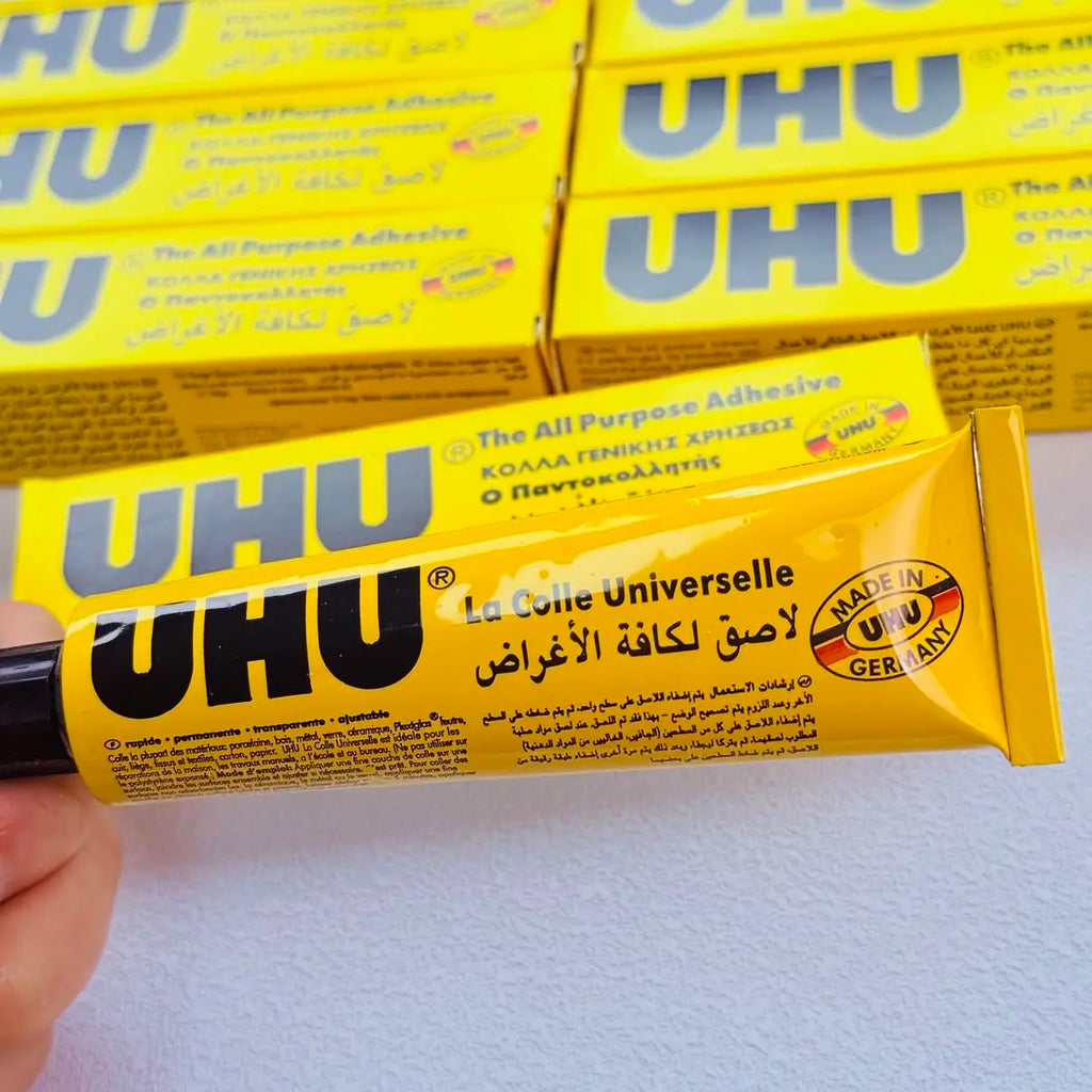 UHU Multi-Purpose Strong Adhesive Glue Clear Bond for Crafts School Home Office DIY Projects