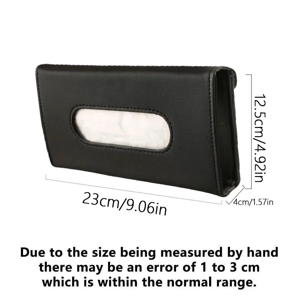 Car Sun Visor Tissue Storage Box, In-Car Pull-Out Hanging Tissue Box, Car Tissue Box