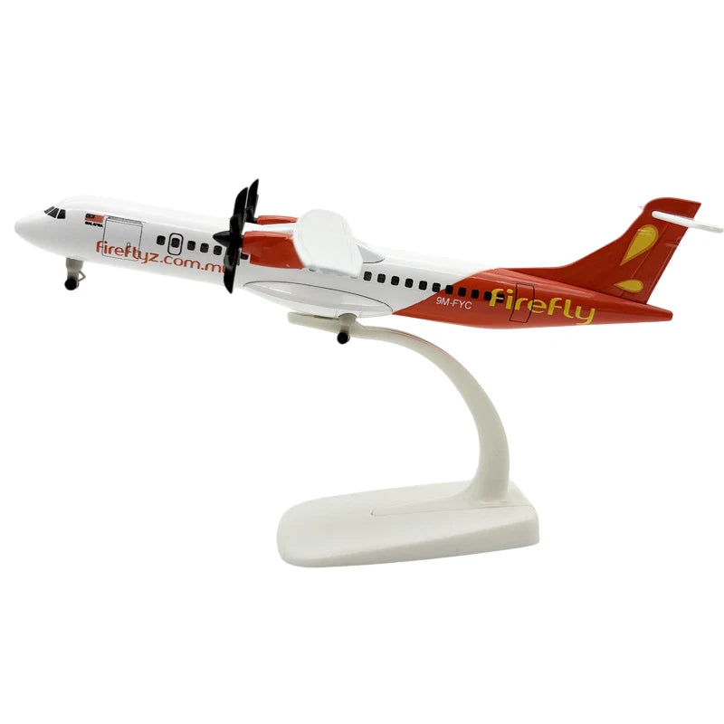 1Pc 20cm ATR Plane Airplane Model Aircraft Diecast Metal  Alloy Collection Gift Children Toy Home Decor