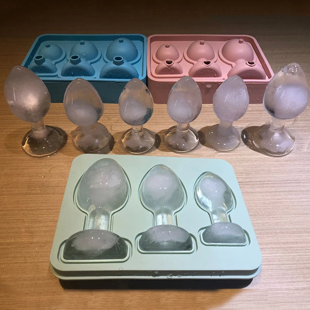Silicone Prank Ice Cube Mold Tray Fun Shape Ice Cube Molds Novelty Ice Cube Trays for Ice Chilling Whiskey Cocktails