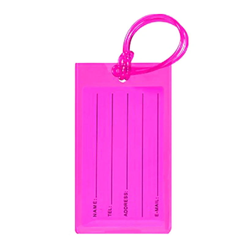 Soft Pvc Travel Luggage Tag Airplane Color Silicone Wholesale Suitcase Label Accessories Bag Name Tag Card Sleeve