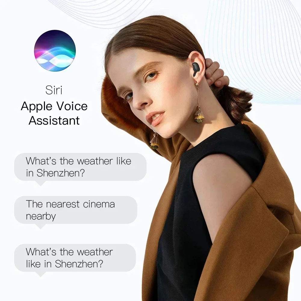 TWS E6S Bluetooth Earphones Wireless bluetooth headset Noise Cancelling Headsets  Microphone Headphones