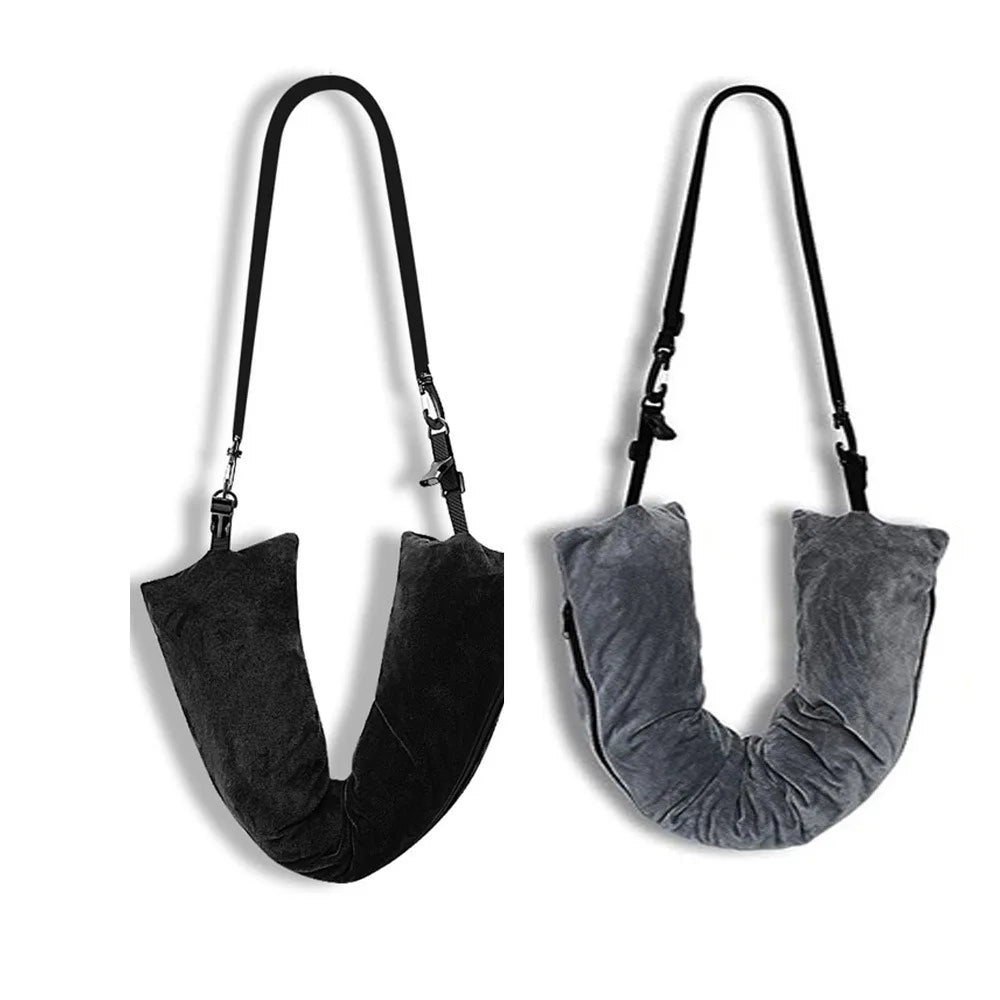 Multifunctional Fillable Travel Neck Pillow Comfortable U-Shaped Pillow Luggage Pillowcase Waterproof Portable Stuffable Neck