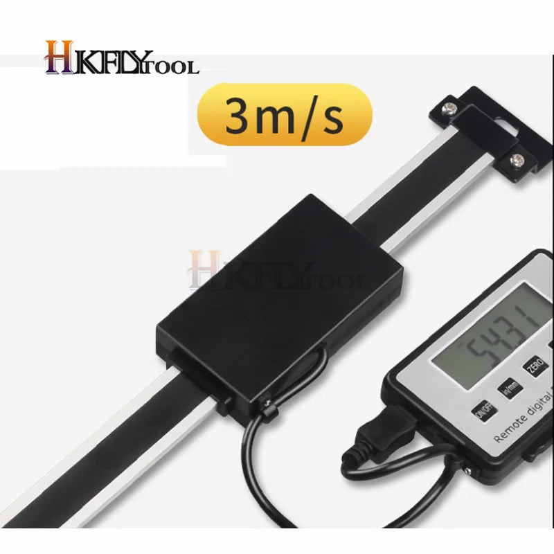 0-150/200/300/400/500mm 0.01 mm DRO Magnetic Remote Digital Readout Digital Linear Scale External Display Measuring Tool