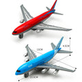 2pc B777 A380 Miniature Airplane Model For Boys Toys Kids Gift Simulation Metal Scale Aircraft Diecast Collectible Toy Aviation