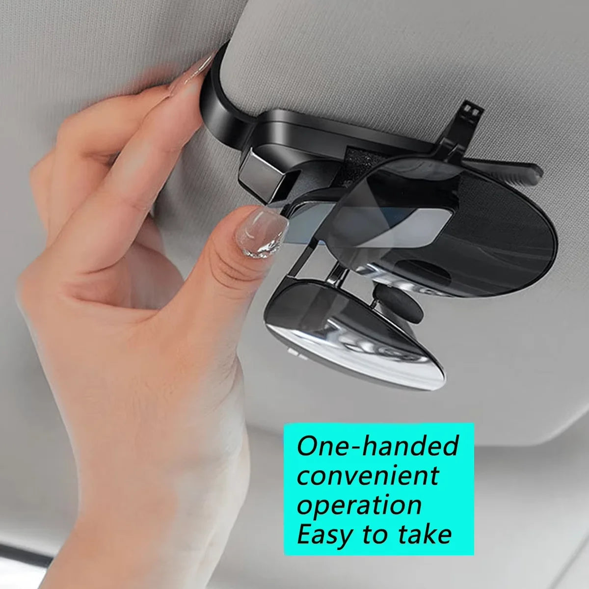 Car glasses clip sunshade, easy to install, suitable for all car models, easy to access, multifunctional car glasses holder