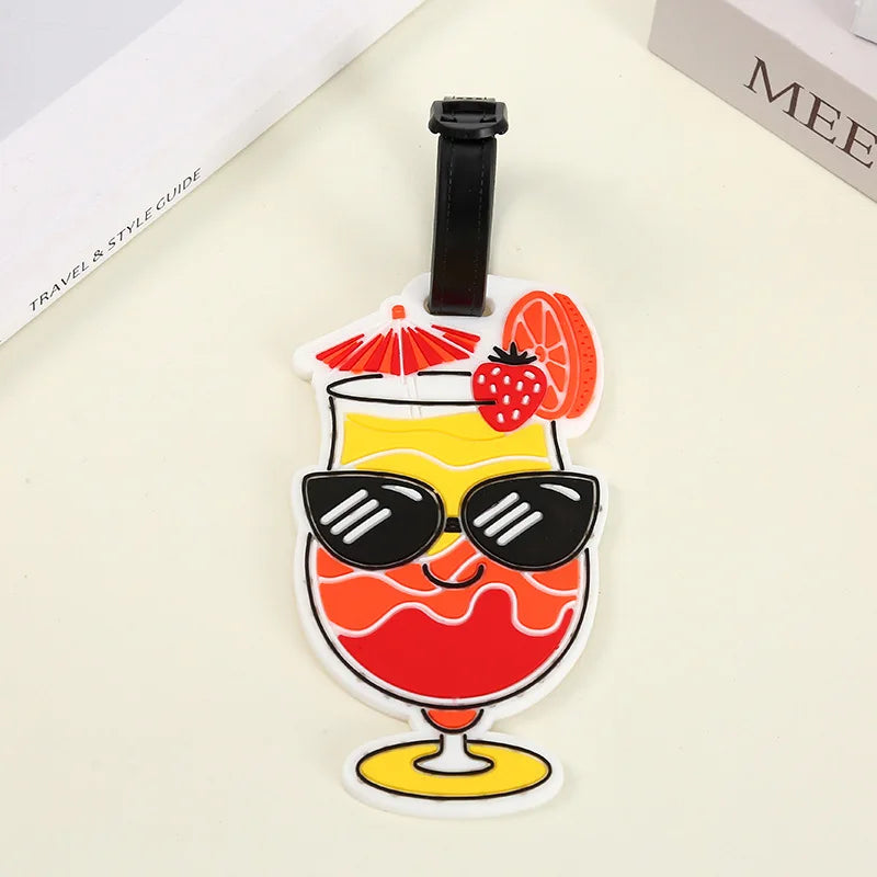 Travel Accessories Luggage Tag Creative Corgi &Cat Suitcase Fashion Style Portable Travel Hanging Tags and Anti Loss Signs