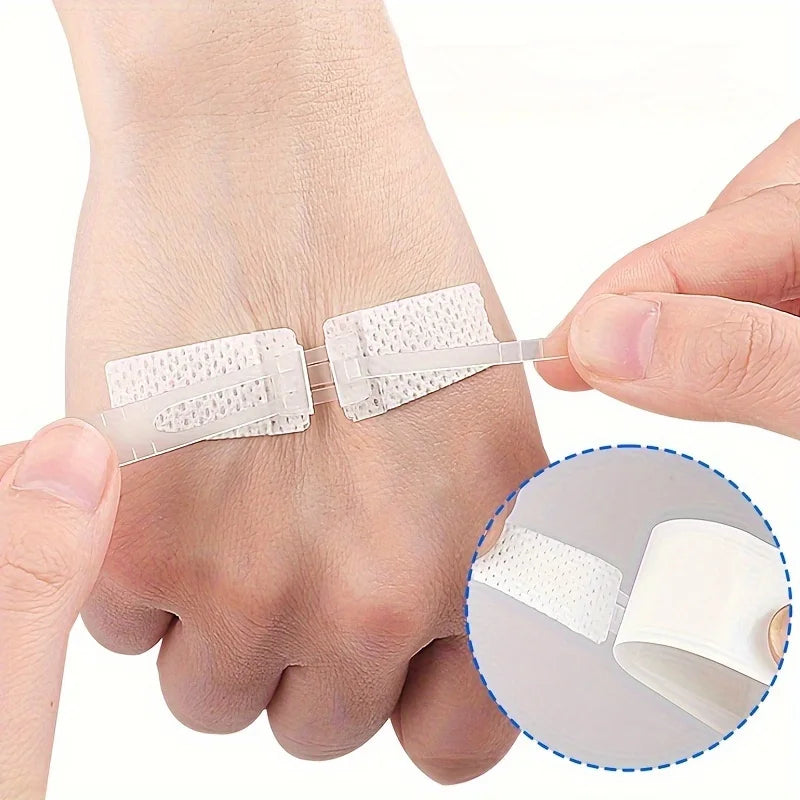 2 or 5 pieces of non-woven emergency wound closure adhesive tape with zipper closure design, suitable for outdoor camping, wilde