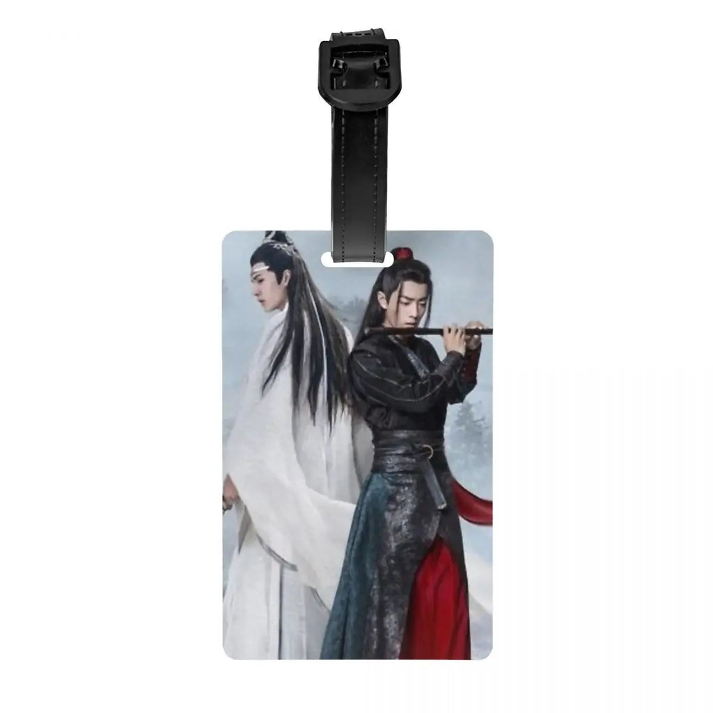 Custom Mo Dao Zu Shi Gusu Lan Logo Luggage Tag The Untamed TV Show Travel Bag Suitcase Privacy Cover ID Label