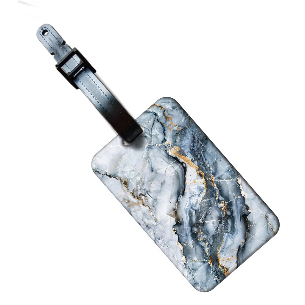 Marble Texture Luggage Tags Unique Funny Bag Tags Men Baggage Suitcase Labels Travel Identifiers Name Tags