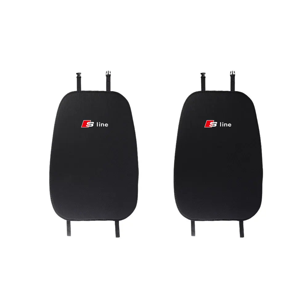 Anti-Slip Car Seat Backrest Cushion Auto Emblem Seat Protective Covers With Pocket For Audi Sline RS TT A3 A4 A6 S4 S5 S6 S7 Q3