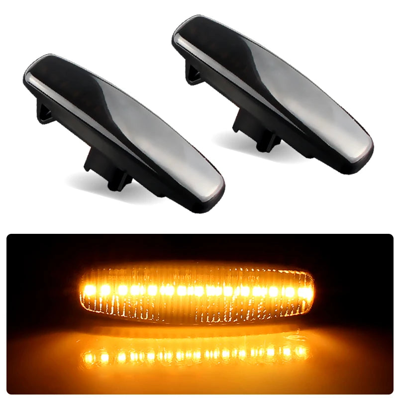 2PCS LED Side Marker Turn Signal Lights Canbus For Infiniti FX30d FX35 FX37 FX50 G25 G35 G37 JX35 M25 M35 Q40 Q60 Q70 QX50 QX60