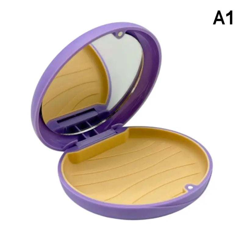 Dental Invisible Bracess Retainer Case Magnetic Portable Mouth Guard Denture Storage Box Tooth Case With Mirror Travel