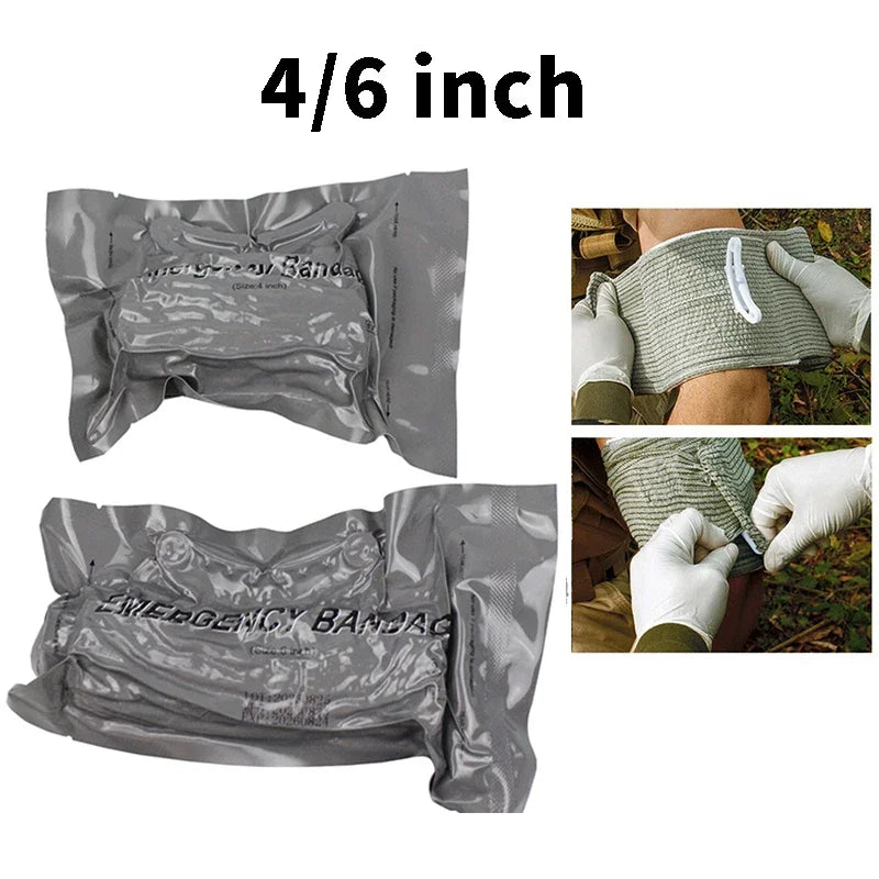 Outdoor Emergency Trauma Kit Compression Tourniquet Sterile Medical Dressing Roll Bandage First Aid Supplies